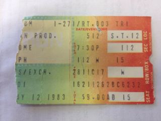 Triumph - Ticket Stub - May 1983 - Richfield Coliseum