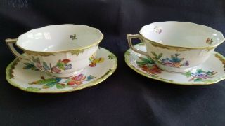 Herend Queen Victoria Tea Cup And Saucer/ Set of Two 2