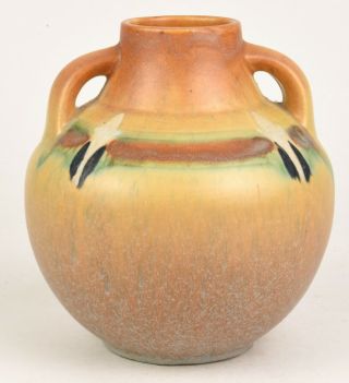Roseville Pottery Blue Montacello Vase Shape Number 562 - 7