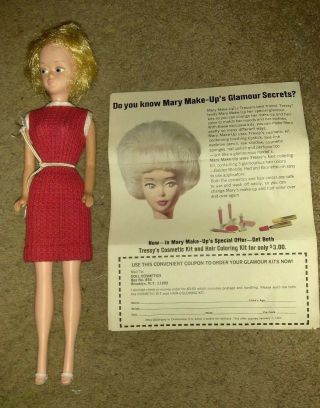 Vintage American Character - Mary Make Up Doll Tressy 