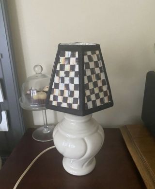 Mackenzie Childs Courtly Check Lamp Shade Morning On A Lamp