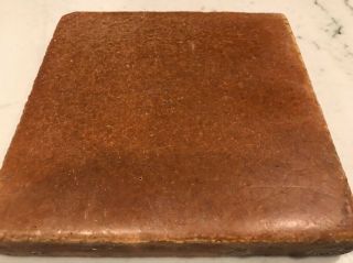 Grueby Pottery Brown Cucumber Tile Arts & Crafts Boston 6”