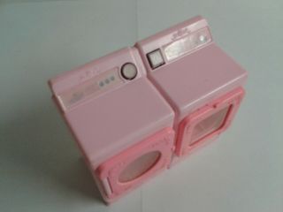 Vintage 90 ' s Barbie PINK MAGIC Washer and Dryer Mattel 1990 Mexico 3