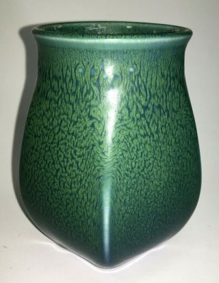 1927 Rookwood Vase 2811 - Very Unusual Green On Blue Matte Glaze
