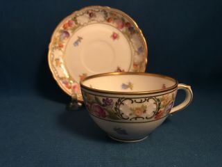 20pcs Schumann Porcelain Empress Dresden Flowers Demitasse Cups Saucers 10 each 2