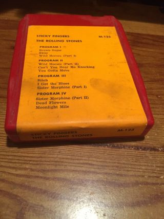 The Rolling Stones/ Sticky Fingers 8 Track Tape