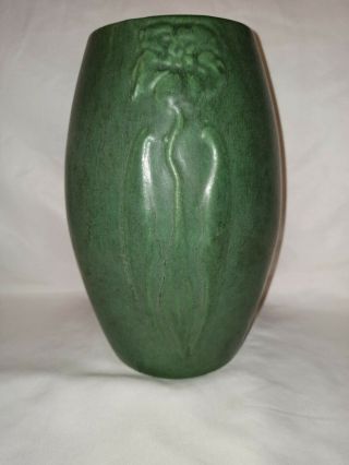 Zanesville Stoneware Company Matte Green Vase