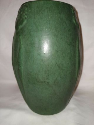 Zanesville Stoneware Company Matte Green Vase 2