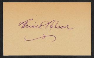 Prince Rogers Nelson Autograph Reprint On Old Card
