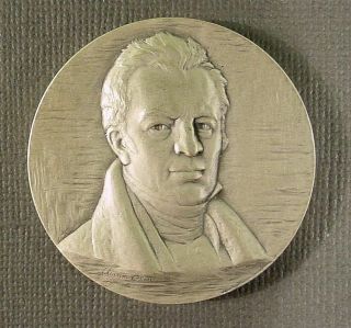 James Kent Medallic Art Hall Of Fame Nyu.  999 Fine Silver Medal 994