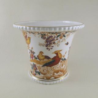 Olde Avesbury By Royal Crown Derby Bone China Small Cachepot Vase A73