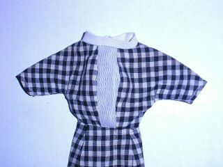 Vintage 1966 American Character Tressy Barbie Black / White Sheath Dress Japan