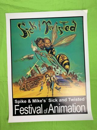 Spike & Mikes Sick And Twisted Festival Of Animation Poster 24x18