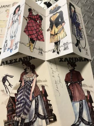 Sandra Vanderpool Signed Paper Dolls Alexandra 1989,  Victorian Girl Set 1992