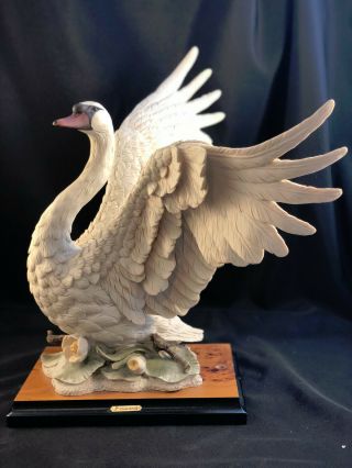 Giuseppe Armani Figurine Large Swan 714s Capodimonte Florence Italy Le 318/5000