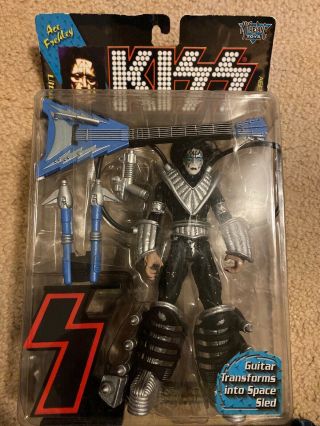 Kiss,  Ace Frehley Figure With Space Sled Guitar,  Mcfarlane Toys 1997,