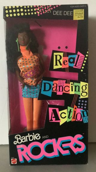 Vintage 1986 Barbie And The Rockers Dee Dee Real Dancing Action Complete