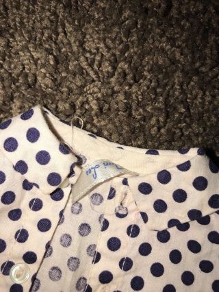 Terri - Jerri Lee Doll Clothing Large Dots Shirt Tagged 2