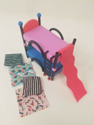 Lol Surprise Doll House Manson Bunk Beds Pillows Blankets Slide Ladder Dollhouse