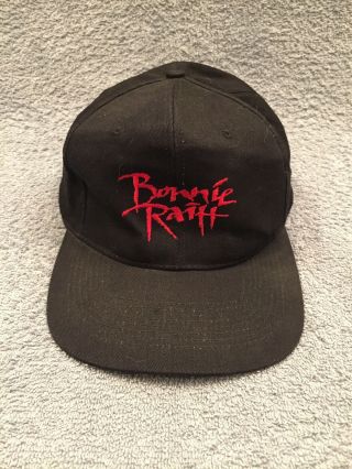 Bonnie Raitt Longing In Their Hearts Swag Black/red Baseball Cap Snapback Nwot