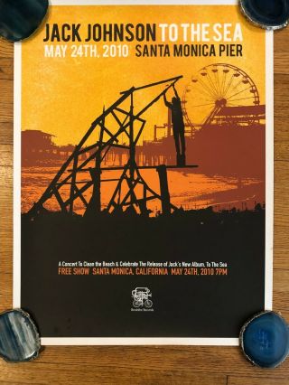 Jack Johnson 2010 Santa Monica Poster