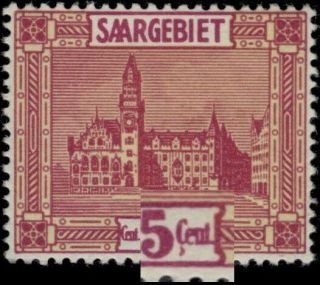 Sarre / Saar / Saargebiet 1923 Mi.  100.  I Plattenfehler C Mit Cédille Neuf