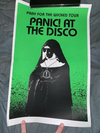 Exclusive Panic At The Disco Pray For The Wicked Screen Printed Poster 11”x16”