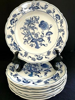 8 Blue Danube Dinner Plate Blue White China Porcelain 10.  25 " Japan