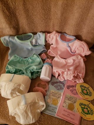 Cabbage Patch Kids Pa Twin Baby Outfits Complete With Papers