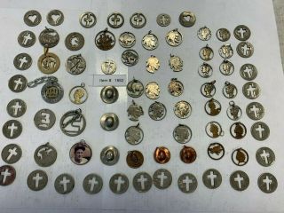 Jewelry Made From Coins,  Cut Out Pennies,  Nickels,  Dimes,  Etc.  Item 1882