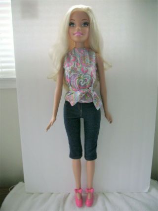 2013 Mattel Just Play Fashion Friend Barbie Doll 28 Inches Loose