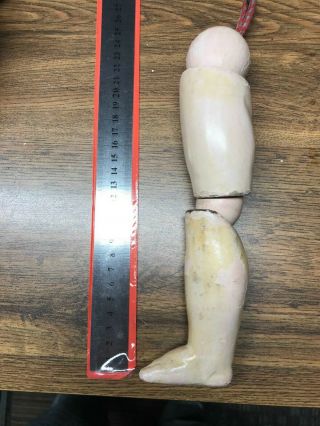 Single Early Antique Jumeau Ball Jointed Doll Leg - Right
