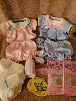 Cabbage Patch Kids Pa Twin Baby Outfits Complete With Papers Sailor