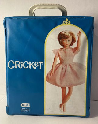 Vintage Cricket Doll Carrying Case Box American Character Ac Tressy Family