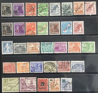 Germany 1948 - 1949 Berlin Issues Mlh &