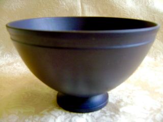 Exquisite Wedgwood Black Basalt Jasperware 4 " Pedestal Bowl