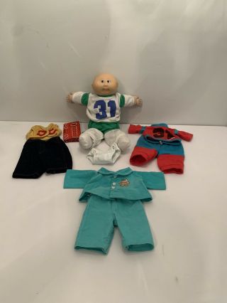 Vintage 1984 Cabbage Patch Kids Boy Doll With Extra Outfits