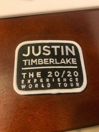 Justin Timberlake The 20/20 Experience World Tour Patch Black And White Rare 3x2