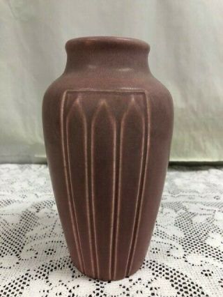 Rookwood Art Pottery Vase - Xxvii - 1927 - Burgundy Maroon Matte 7 "