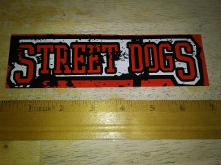 Street Dogs - Back To The World Band Logo Sticker