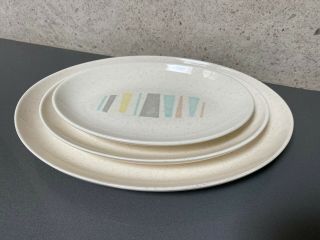 Vintage Vernonware Vernon Ware Anytime Oval Nesting Platters Plates 1950’s
