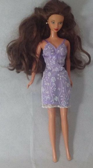 Mattel Barbie Doll 1966 Long Brown Hair Twist & Turn Sa2