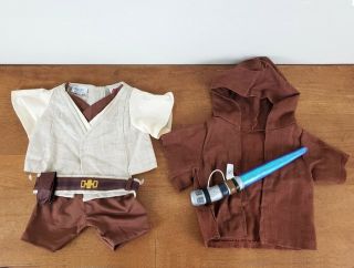 Build A Bear Obiwan Jedi 5 - Piece Outfit With Lightsaber Costume Bab