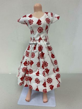 Red/white Nautical Print Dress Made For Madame Alexander Cissy