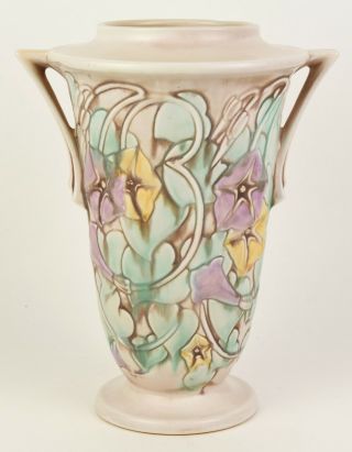 Roseville Pottery Morning Glory 12 " Vase Shape Number 731 - 12 "