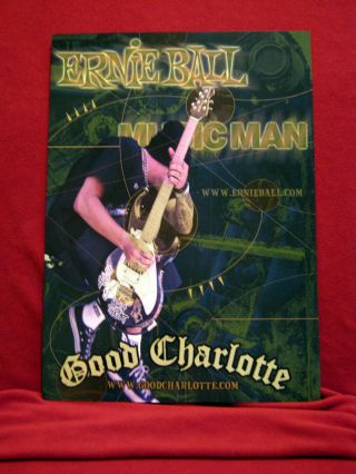 Good Charlotte Ernie Ball Promo Poster Nos