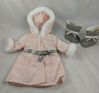 American Girl Doll Winter Coat Boots Set F1686 2012 Clothes