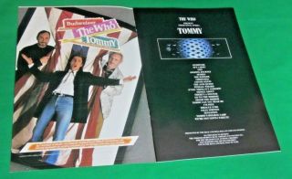 Vintage: THE WHO TOMMY Rock Opera PROGRAM Radio City Music Hall (1989) 2