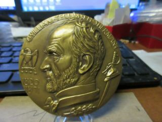 Nyu Hall Of Fame William Tecumseh Sherman /michael Lantz Bronze Medal 76mm Maco