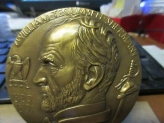 NYU Hall Of Fame William Tecumseh Sherman /Michael Lantz Bronze Medal 76mm MACO 3